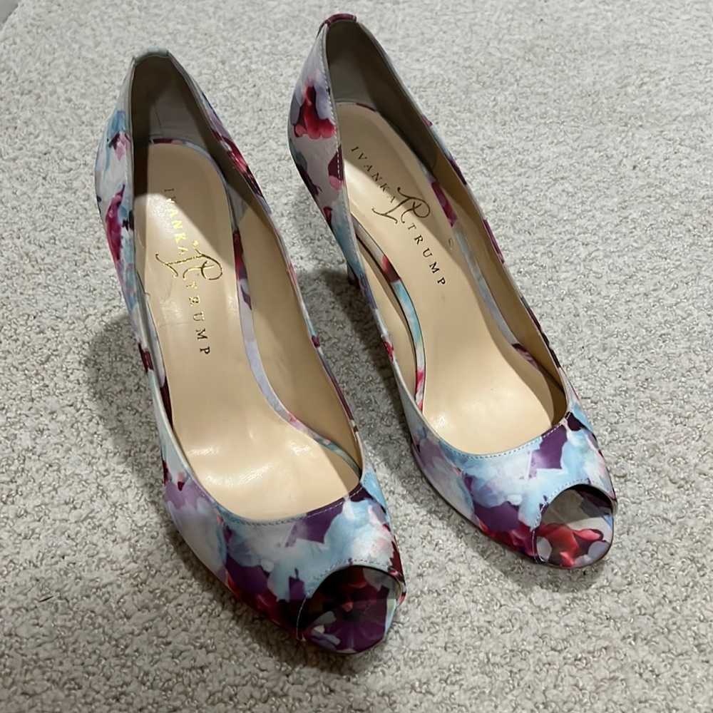 Ivanka Trump floral heels
